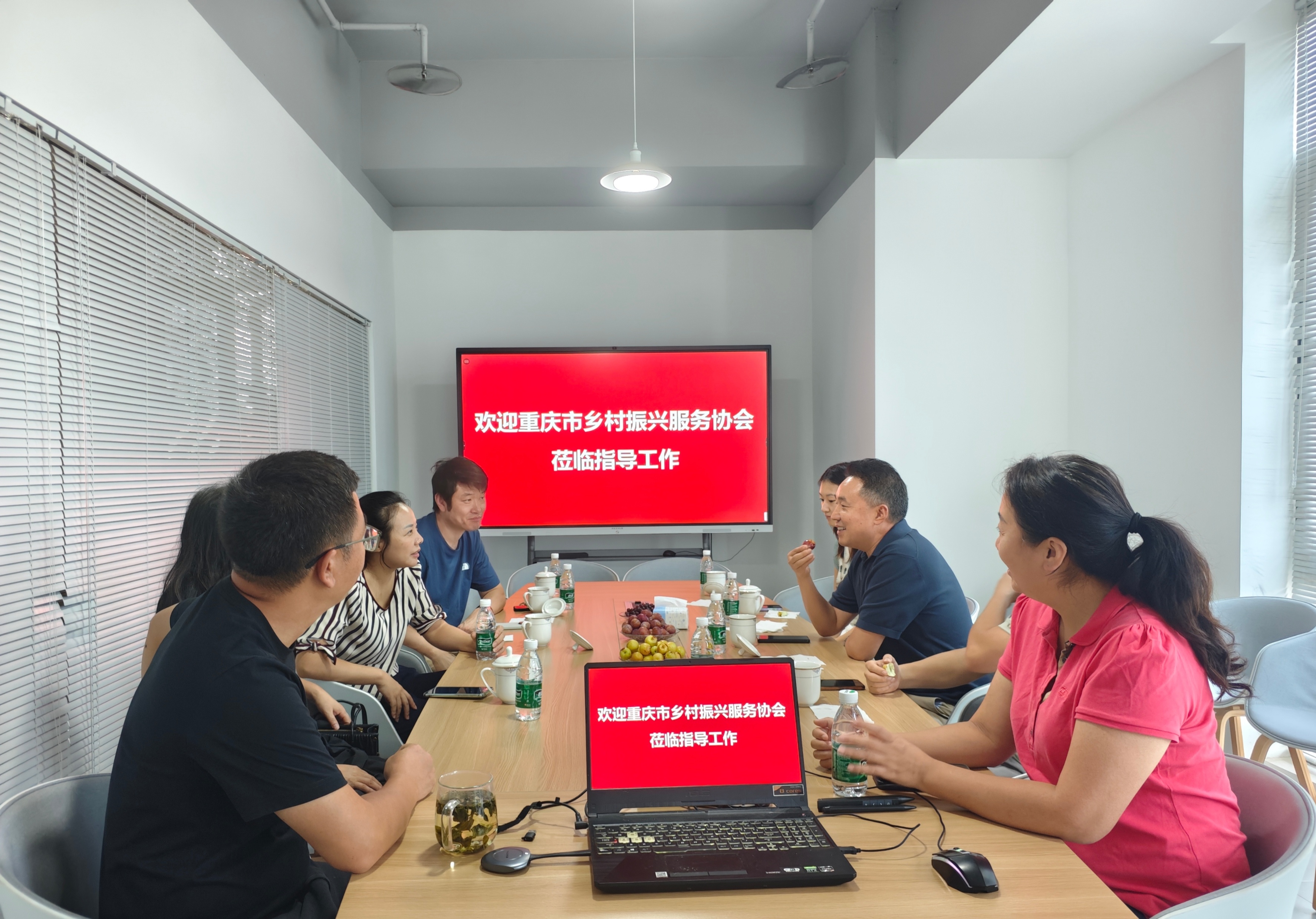 重庆市乡村振兴服务协会专程莅临笨鸟文化旅游公司考察调研